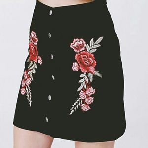 Guess jean black skirt